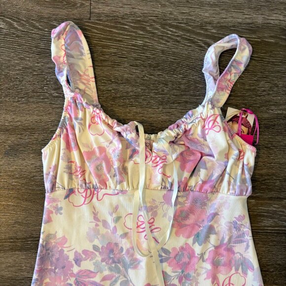 Paris Hilton Baby Doll Dress Gardenia Style YT53776-101-5pA Size Large NWT - Picture 3 of 7